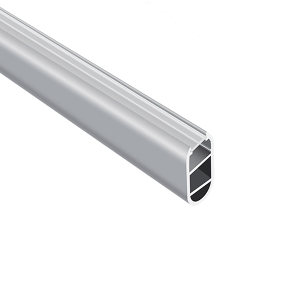 Aluminum extrusion profile with a rectangular cross-section.
