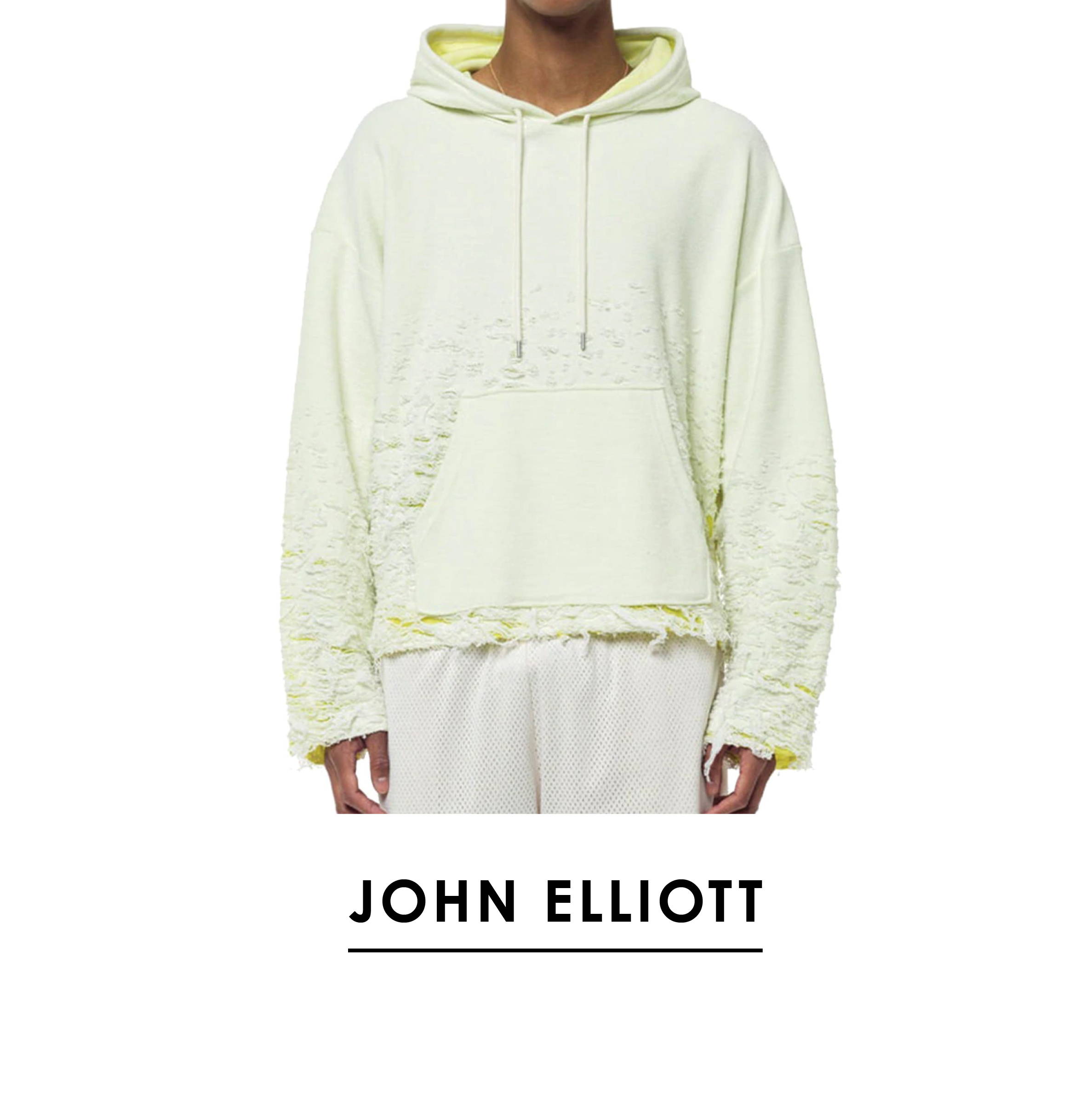 John Elliott | Reverse Burn-Out Hoodie