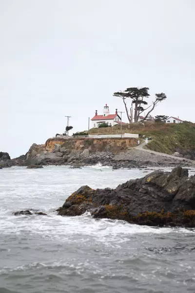 Lighthouse from afar. 