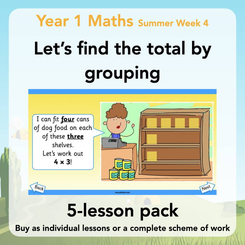 Year 1 Curriculum - Let's find the total by grouping