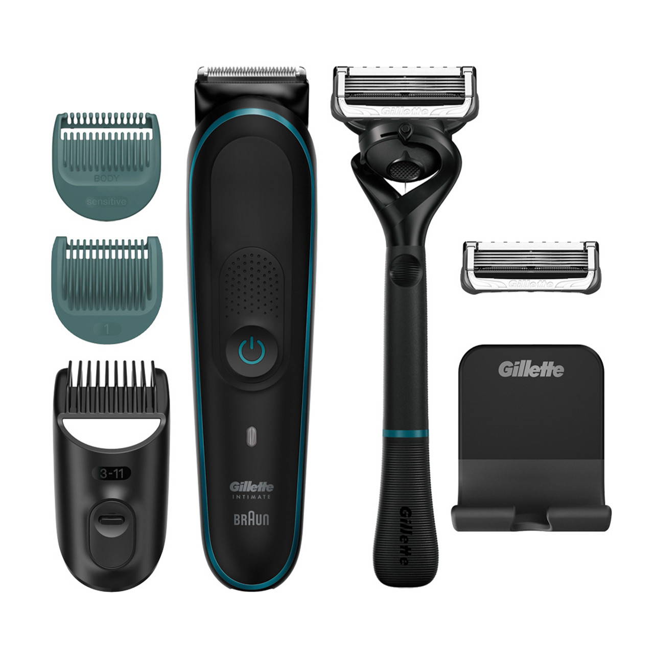 trimmer and shaving kit components
