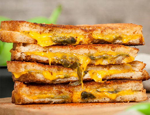 Image of Classic Grilled Cheese Sandwich with Hatch Chile Pepper