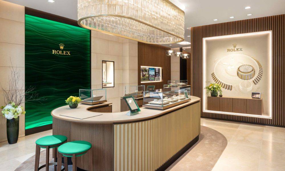 Henne Jewelers Rolex watches showroom