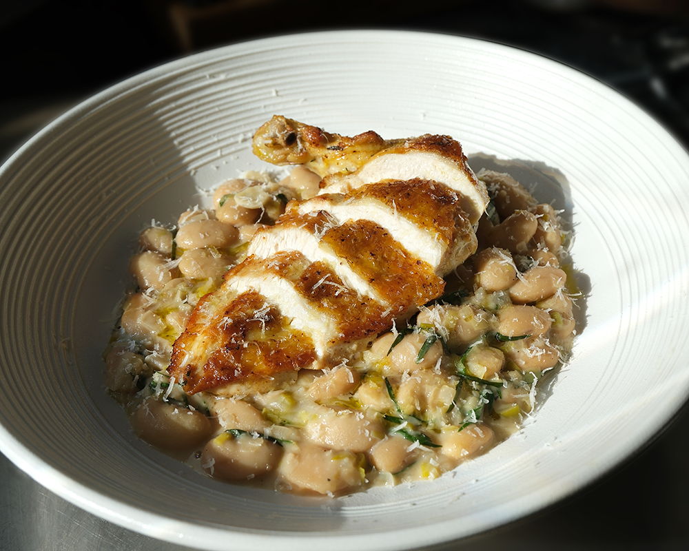 Roasted Chicken with Leek & Tarragon