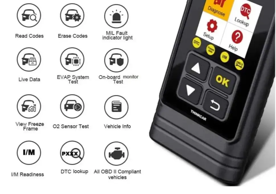 THINKCAR THINKOBD 100 - OBD2 Scanner Engine Fault Code Reader with Full OBD2  Functions