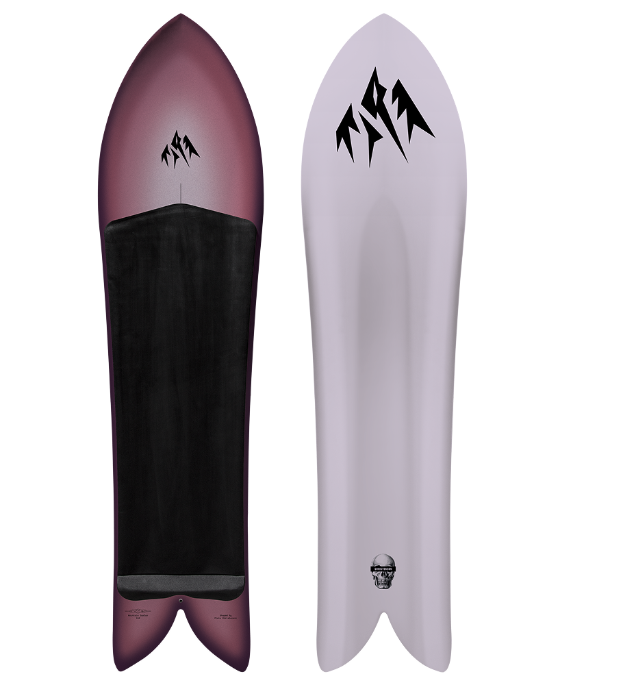 Mountain Surfboards, purple and black with Jones logo.