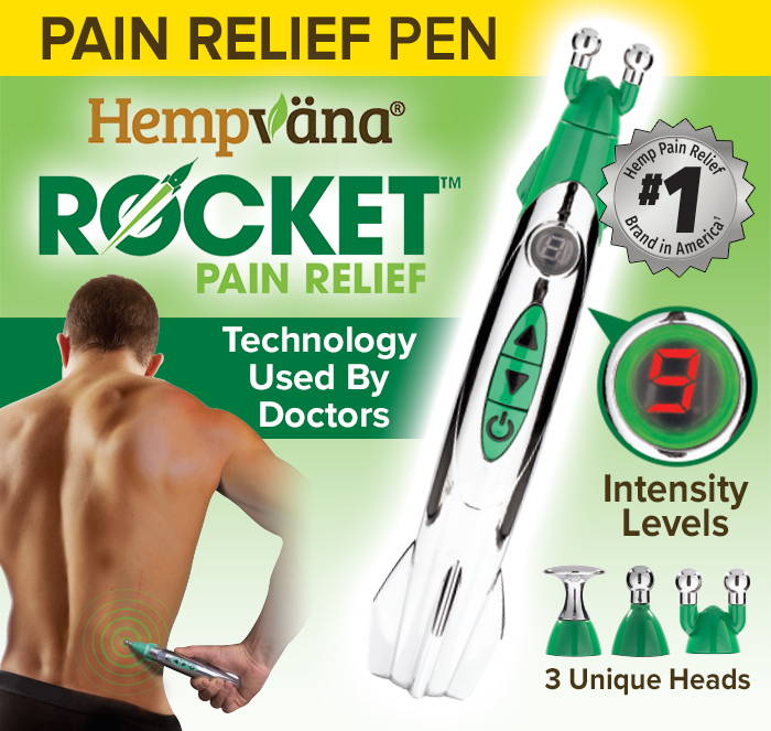 Pain Relief Pen Technology Used by Doctors. 9 Intensity Levels. 3 Unique Heads.