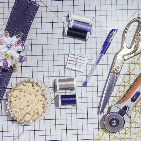 Sewing Tools and Supplies for DIY Cloth Napkins