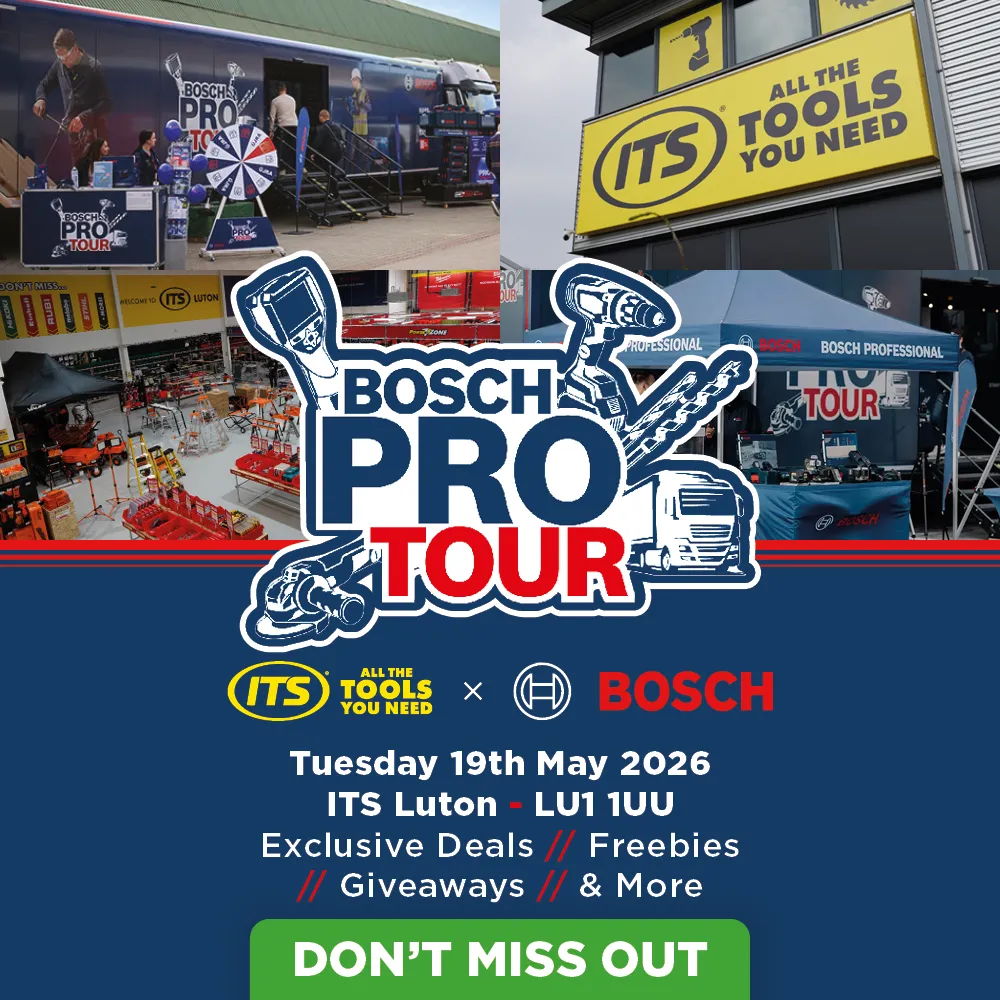 Bosch Pro Tour event advertisement with date, location, and promotional details.