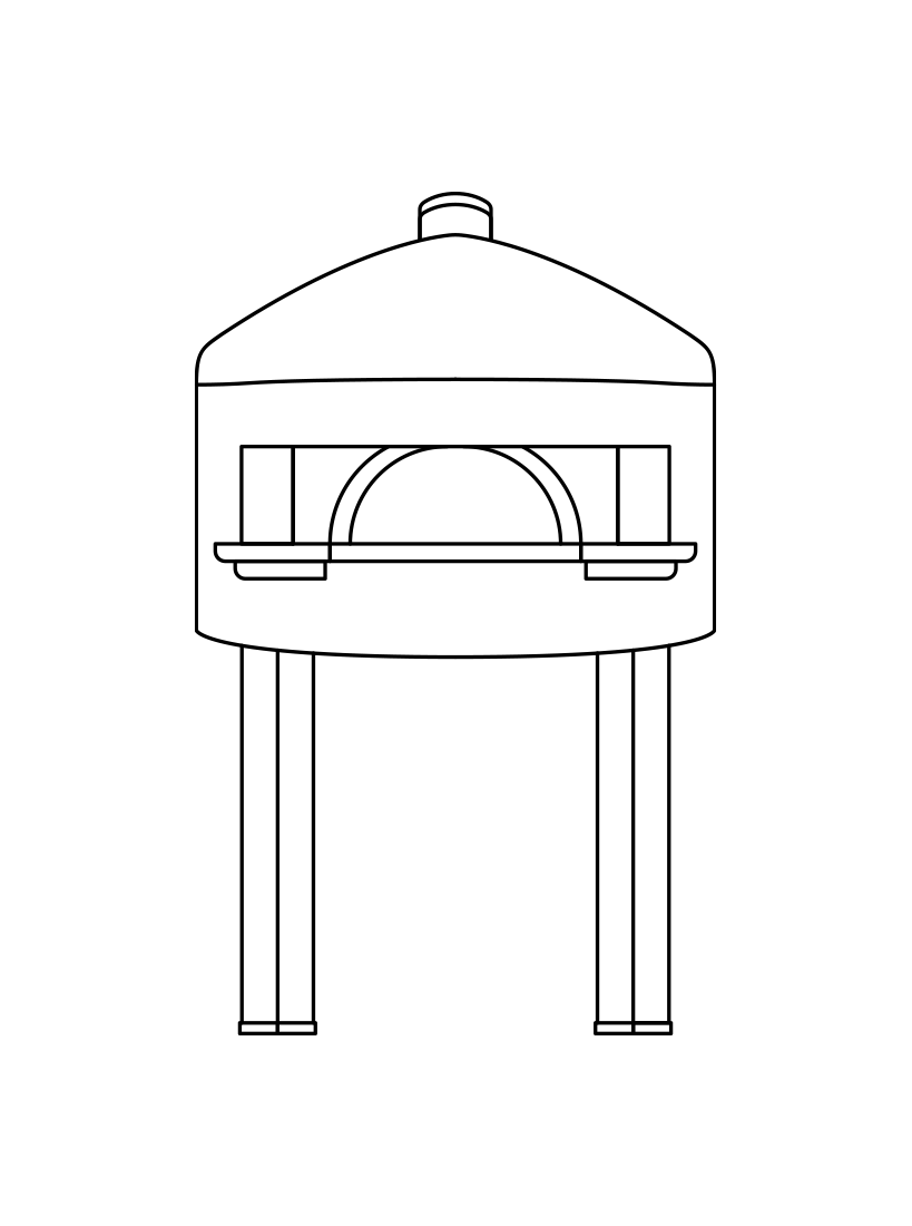 Circolare dimensioned drawing