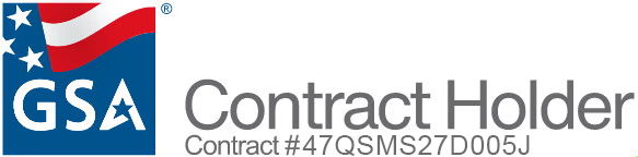 GSA Contract Holder logo with contract number 47QSMS27D005J.