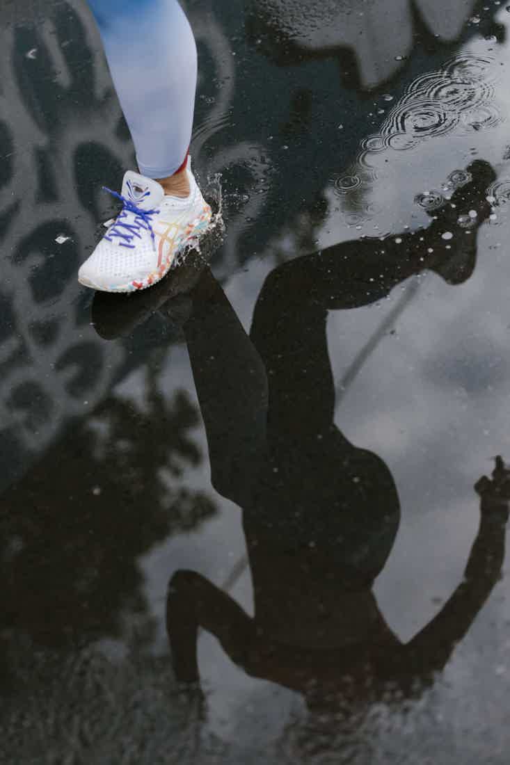 shoes in ground