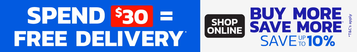 Text promoting free delivery and savings on purchases over $30.