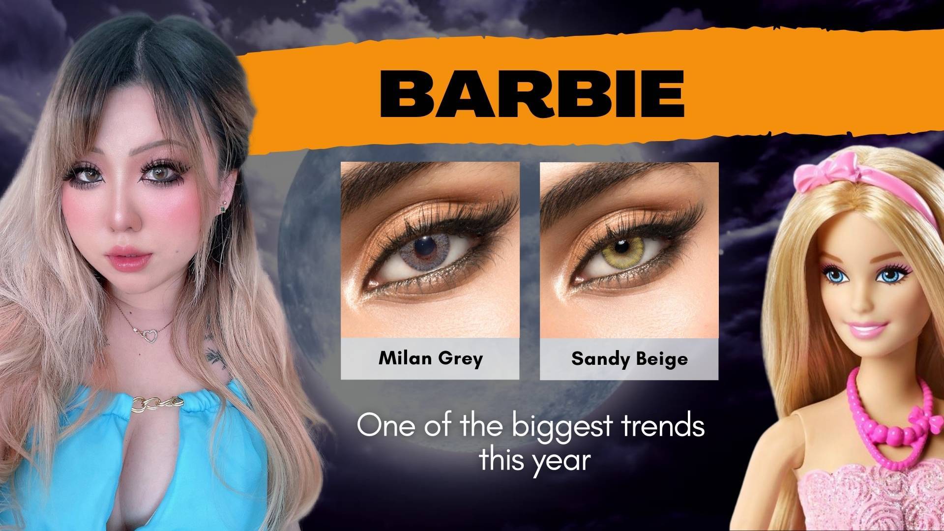 Barbie Halloween Look Color Contact Lenses