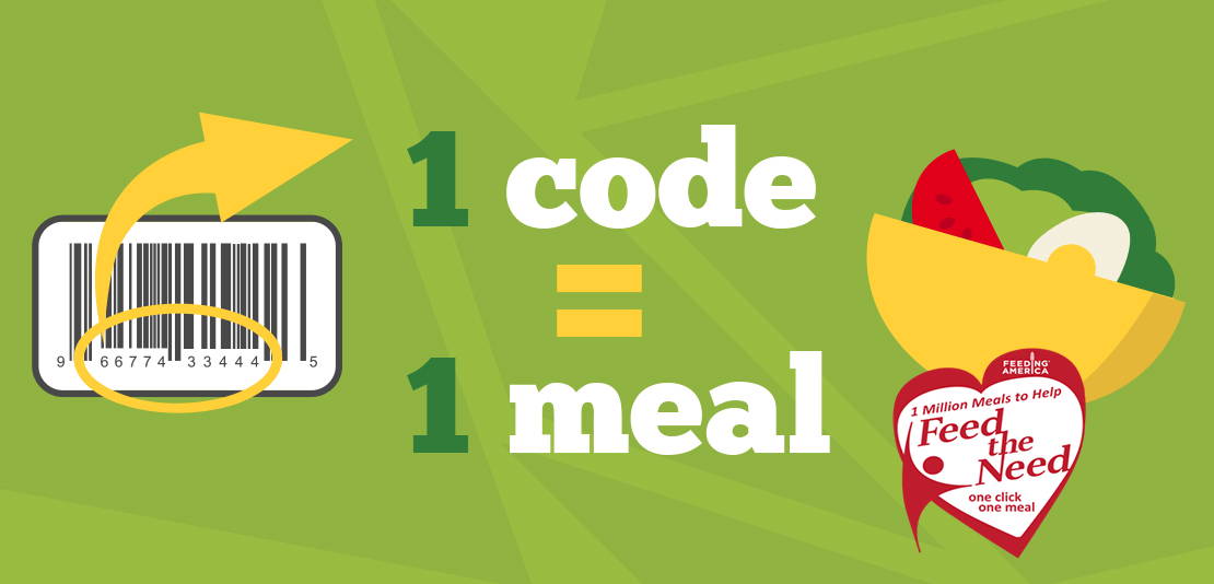 1 UPC code equals a meal