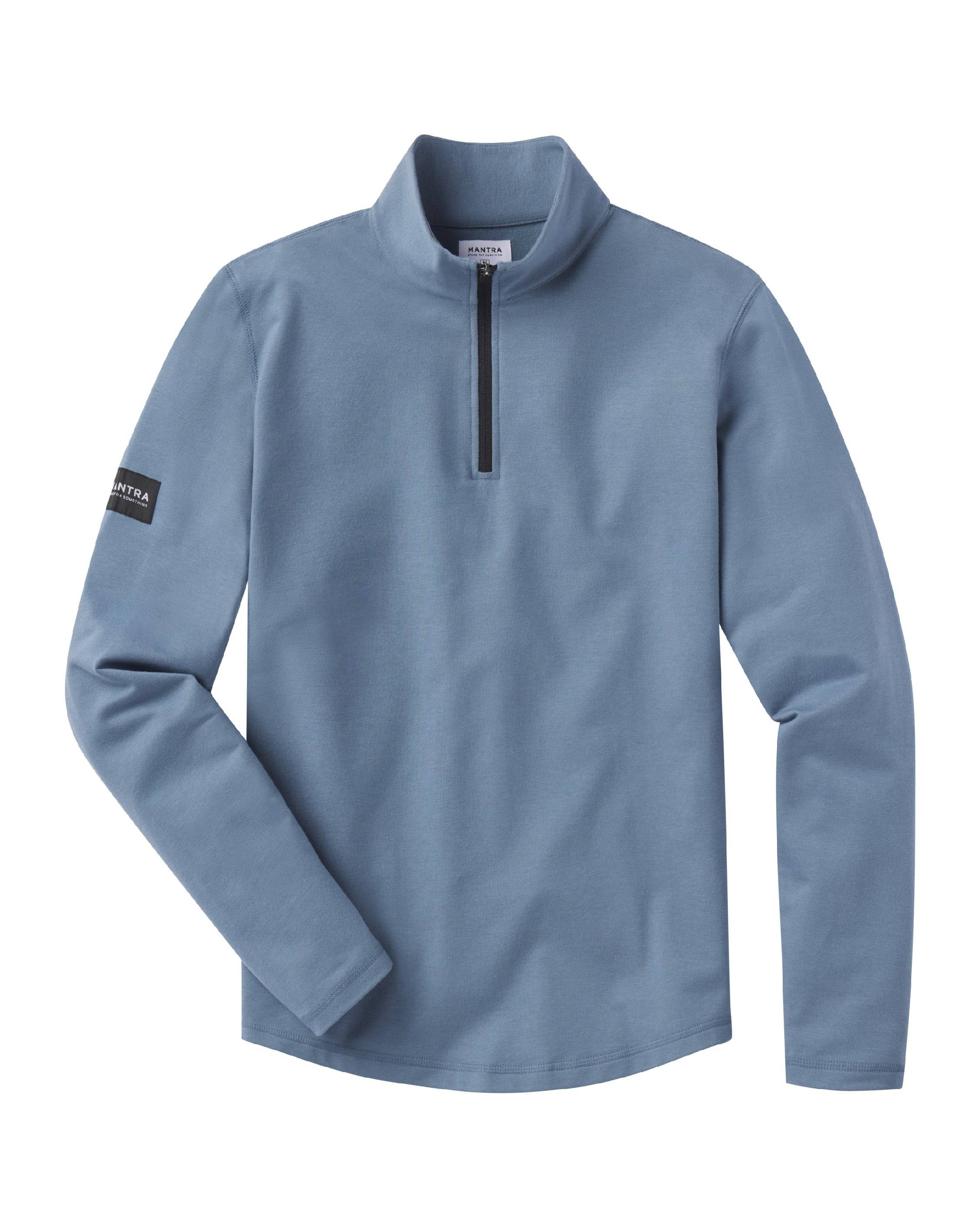 ESSENTIAL PULLOVER - QUARTER ZIP - ABYSS color selector