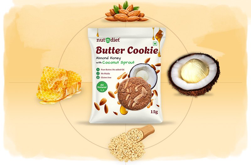 nutndiet cookies differentiators - These are cookies with a conscience. • ✅ Clean Label – No preservatives. No artificial junk. • ✅ Maida-Free & Gluten-Free – Gentle on little tummies. • ✅ Wholesome Powerhouse – Almonds, oats, honey, ajwain, and our breakthrough: Coconut Sprout. • ✅ World’s First Innovation – The only cookies in the world crafted with coconut sprout nutrition.