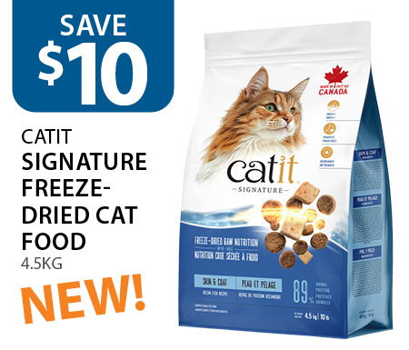 $10 off Catit Signature Freeze-Dried Cat Food 4.5kg