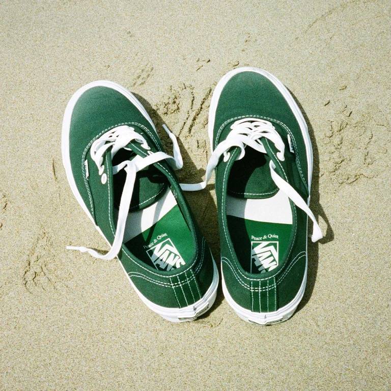 Vans Vault X Museum Of Peace And Guiet Authentic Lx Green True White