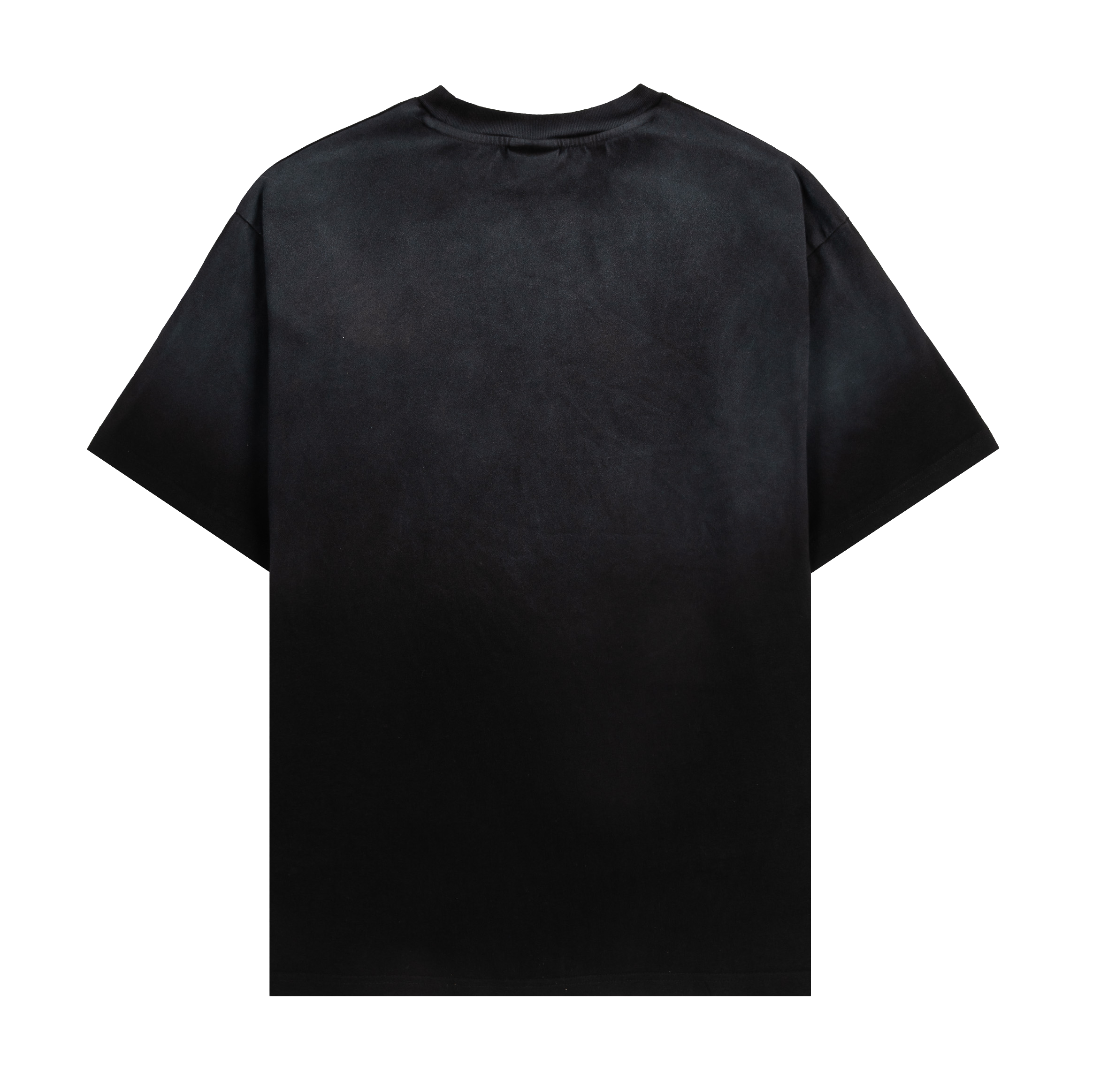 Black graphic t-shirt featuring a grim reaper and a sports car design.