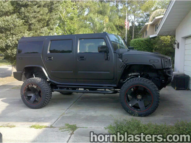 Enhanced Customs's 2009 Hummer H2 Train Horn Install