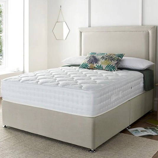 Deep Sleep divan bed in cream