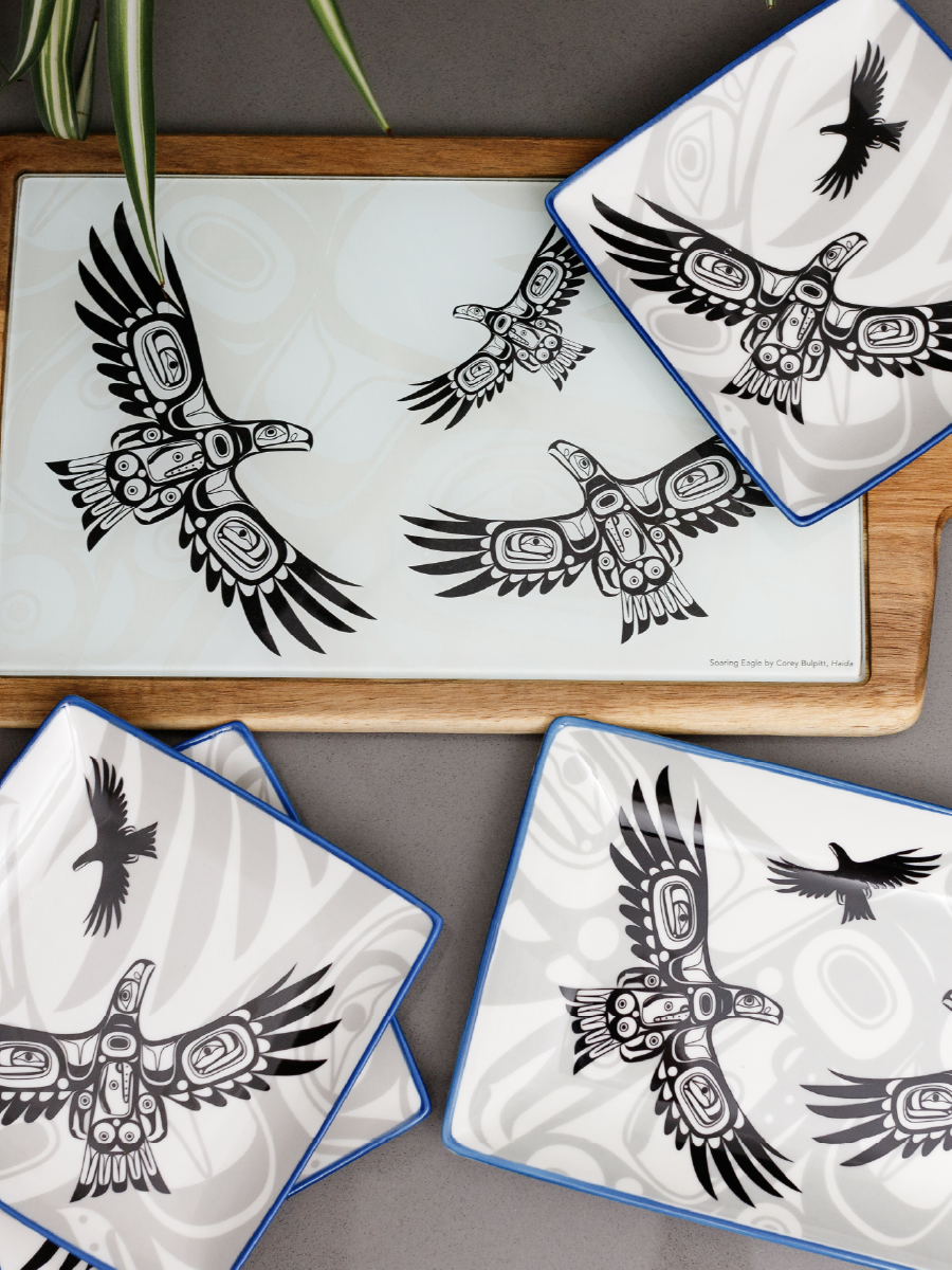 Soaring Eagle Serveware Collection by Corey Bulpitt, Haida