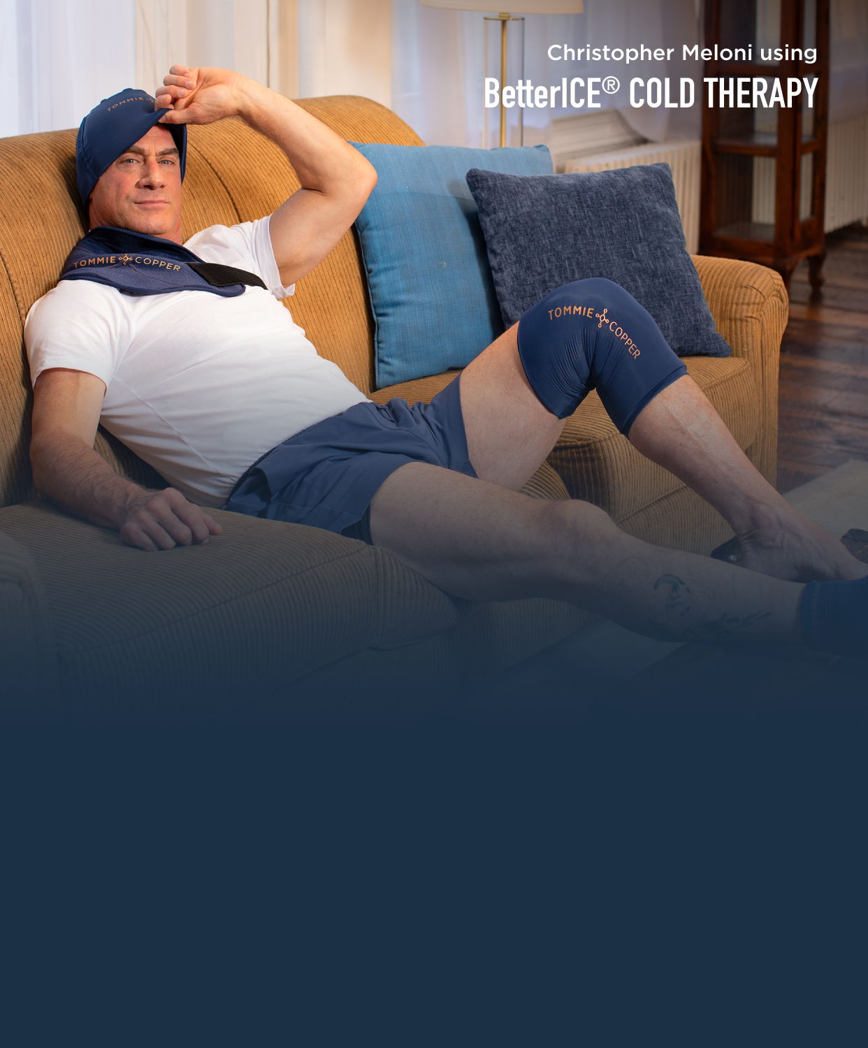 Christopher Meloni using BetterICE Cold Therapy