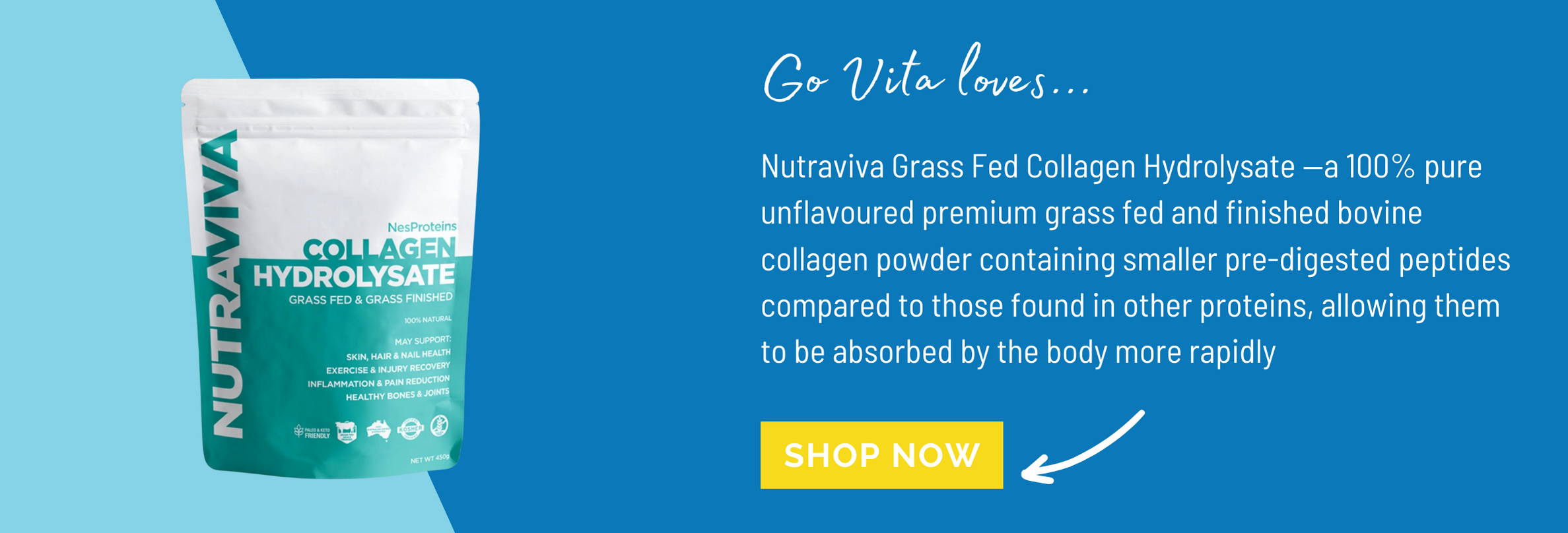Nutraviva Grass Fed Collagen Hydrolysate