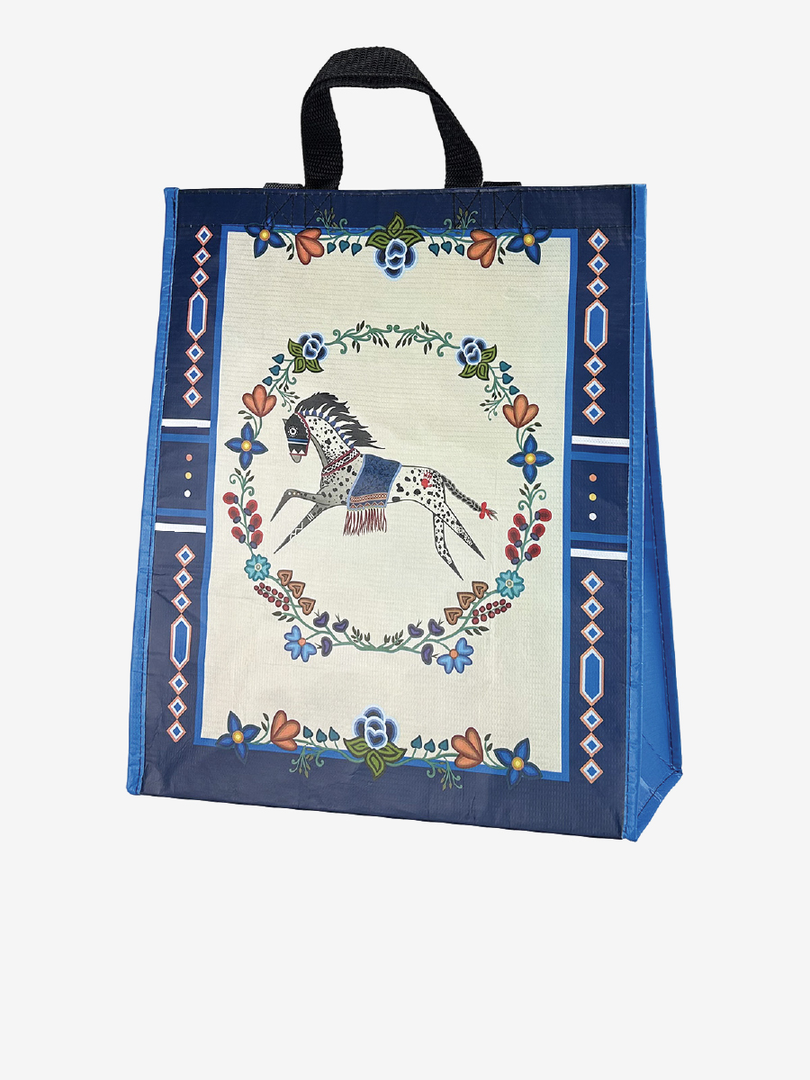 Horse (Gidagiza Mishtadim) Large Eco Bag by Emilie McKinney