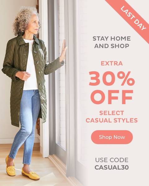 Extra 30% Off Select Casual Styles