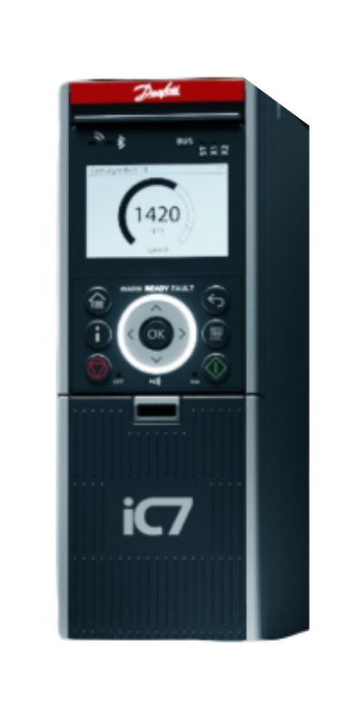 Digital voice recorder with display and control buttons. Model iC7.