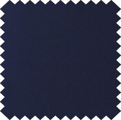 Swatch of dark navy fabric with zigzag edges.