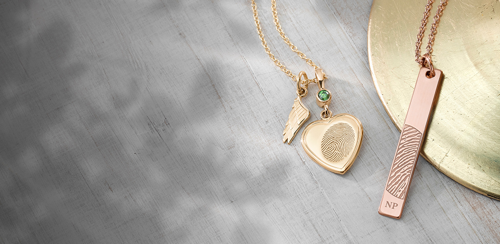 fingerprint necklaces
