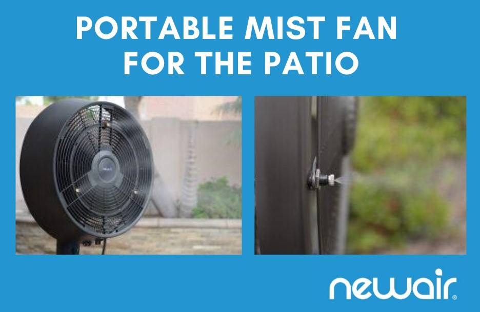 portable outdoor mist cooling fans