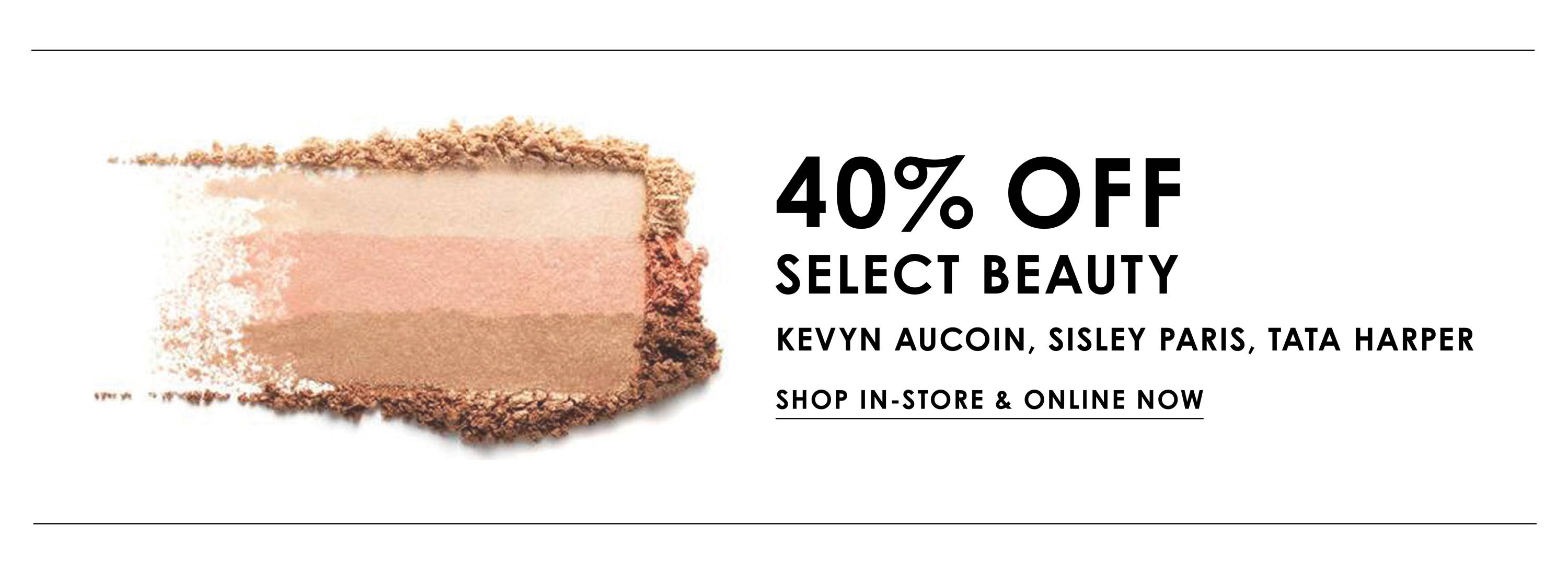 40% off Select Beauty