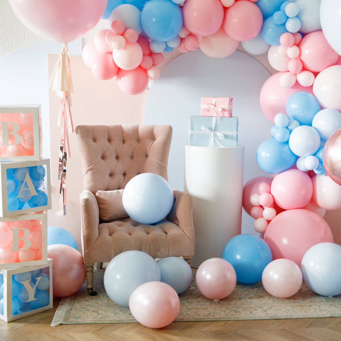 Gender Reveal Balloons and Party Decor I Chicago, IL I Paris312