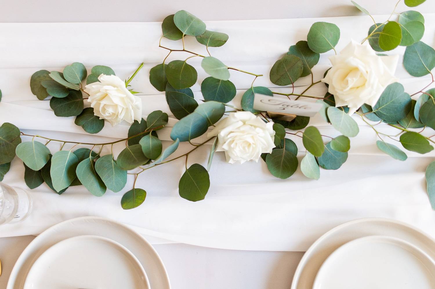 Table with Greenery and Roses