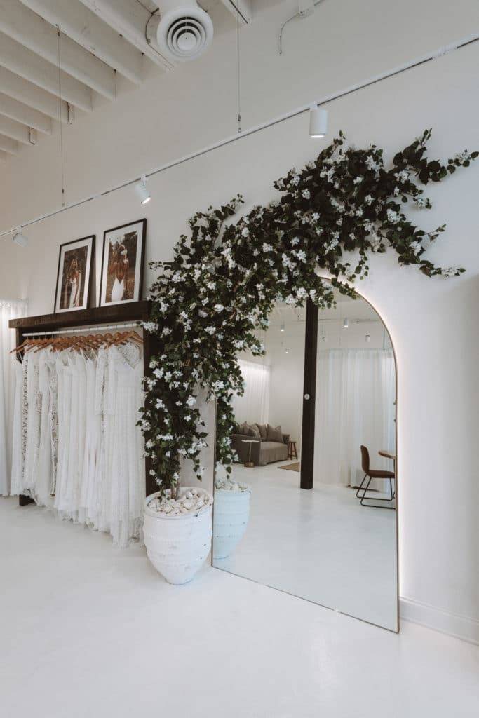 The chic curated Minneapolis Grace Loves Lace bridal salon