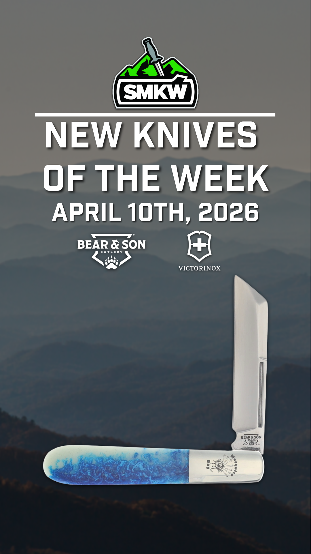 New knives of the week for April 10th, 2026, featuring a folding knife.