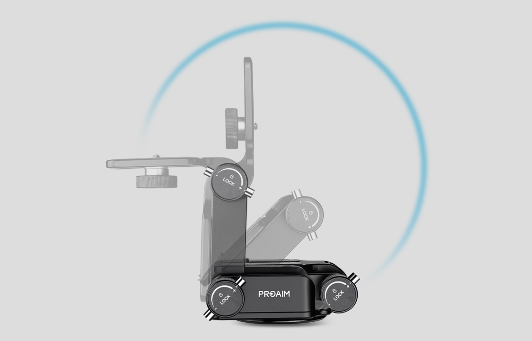 Proaim Z-Tilt Camera Head (Pan-Tilt) | 6.8kg/15lb Payload