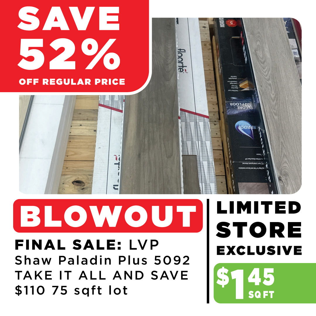 shaw paladin plus blowout