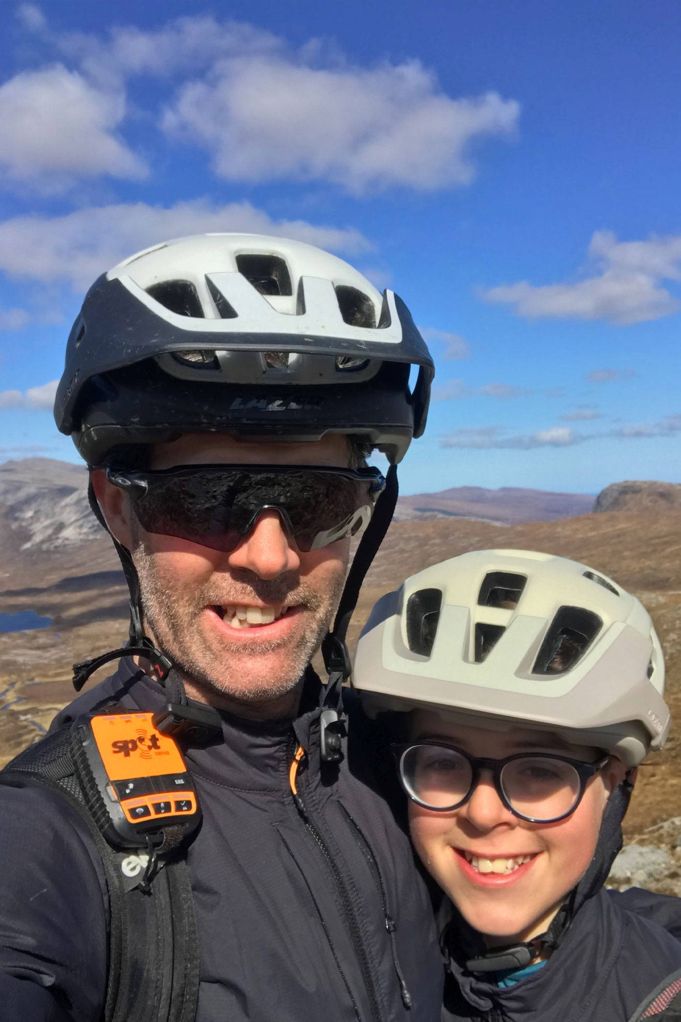 Rich and James selfie at Bealach Horn