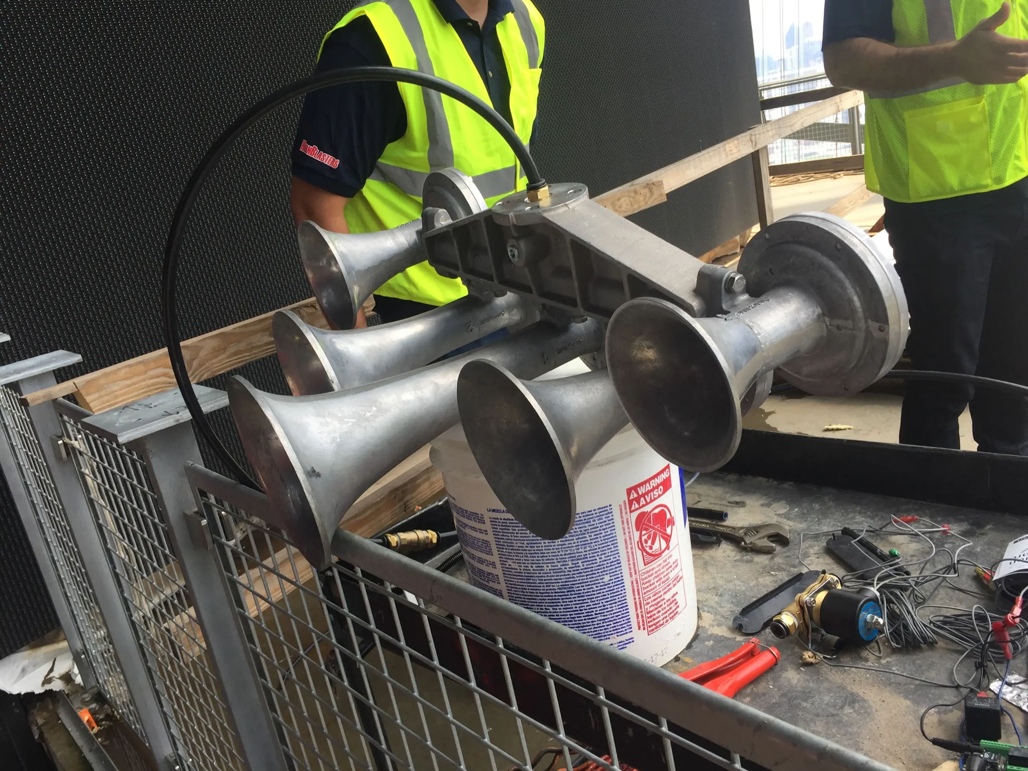Atlanta Falcons Mercedes Benz Stadium Train Horn Install