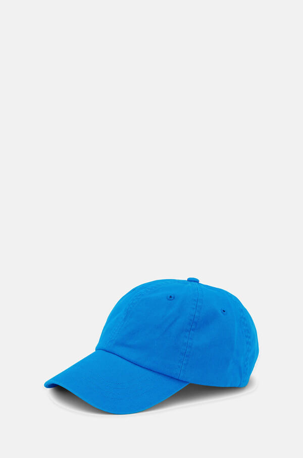 The Colorful Standard Organic Cotton Baseball Cap in blue.