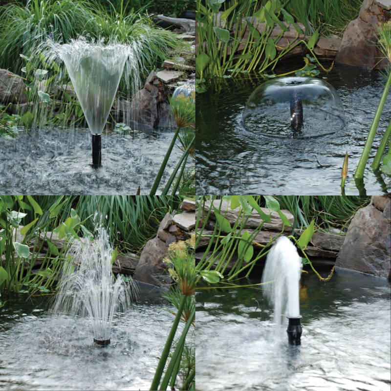 pond nozzle kit in use
