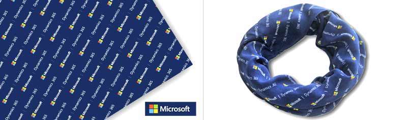 Corporate custom infinity scarves - Modal