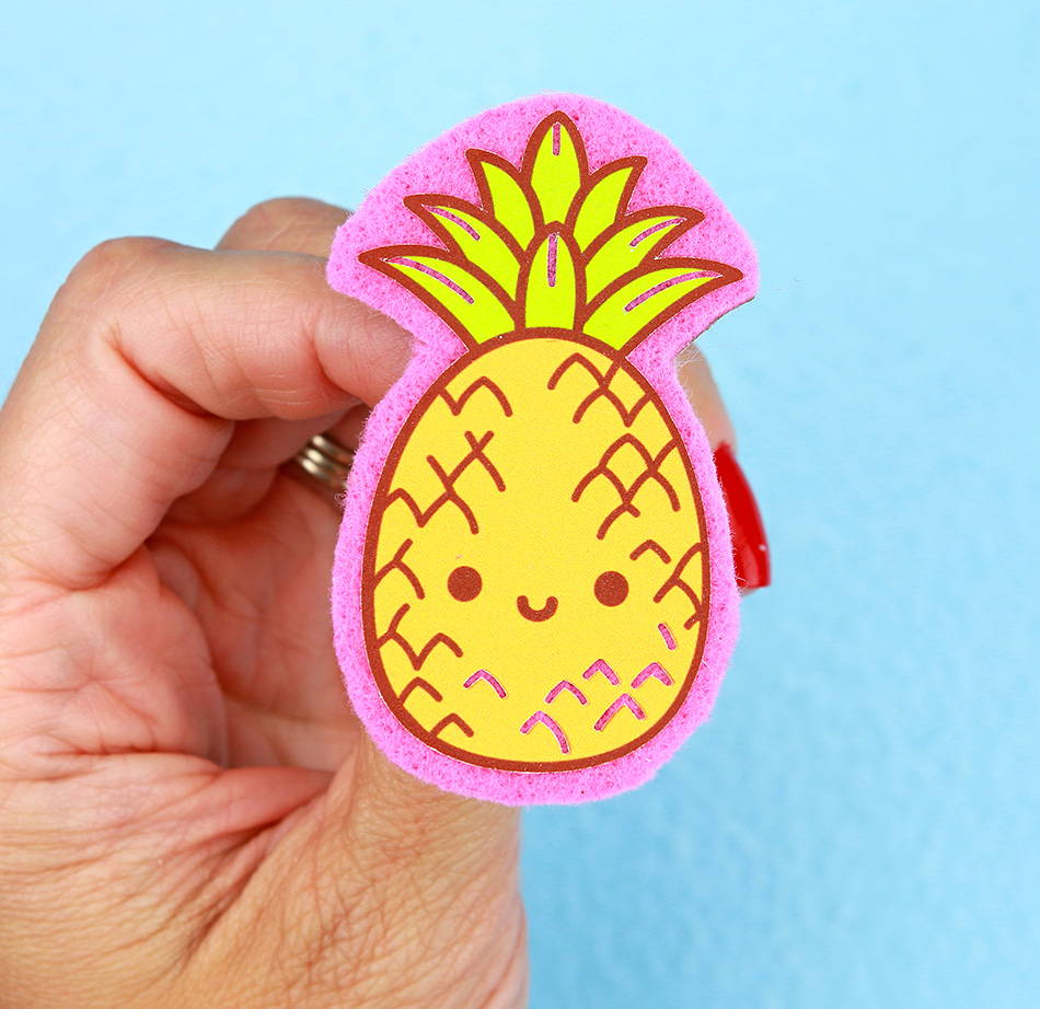 DIY Fruity Felt Pins Using Inkjet Printable HTV