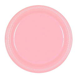 Image of new pink party plates. Shop all new pink party supplies.