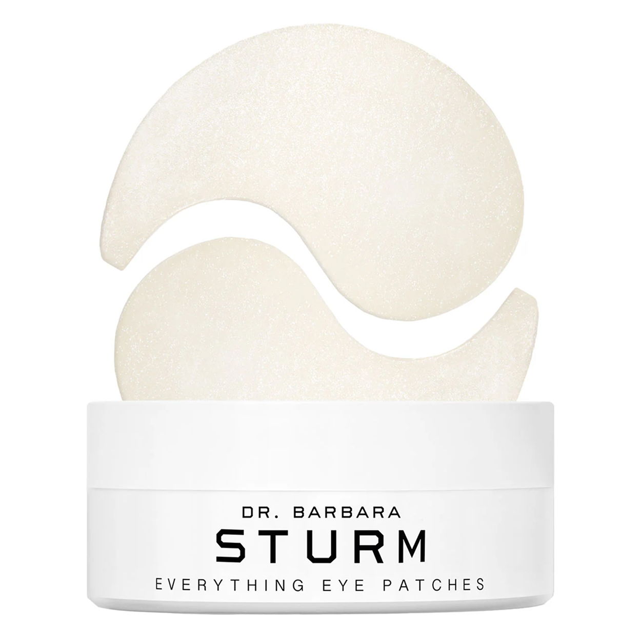 Dr. Barbara Sturm Everything Eye Patches packaging with white patches inside.